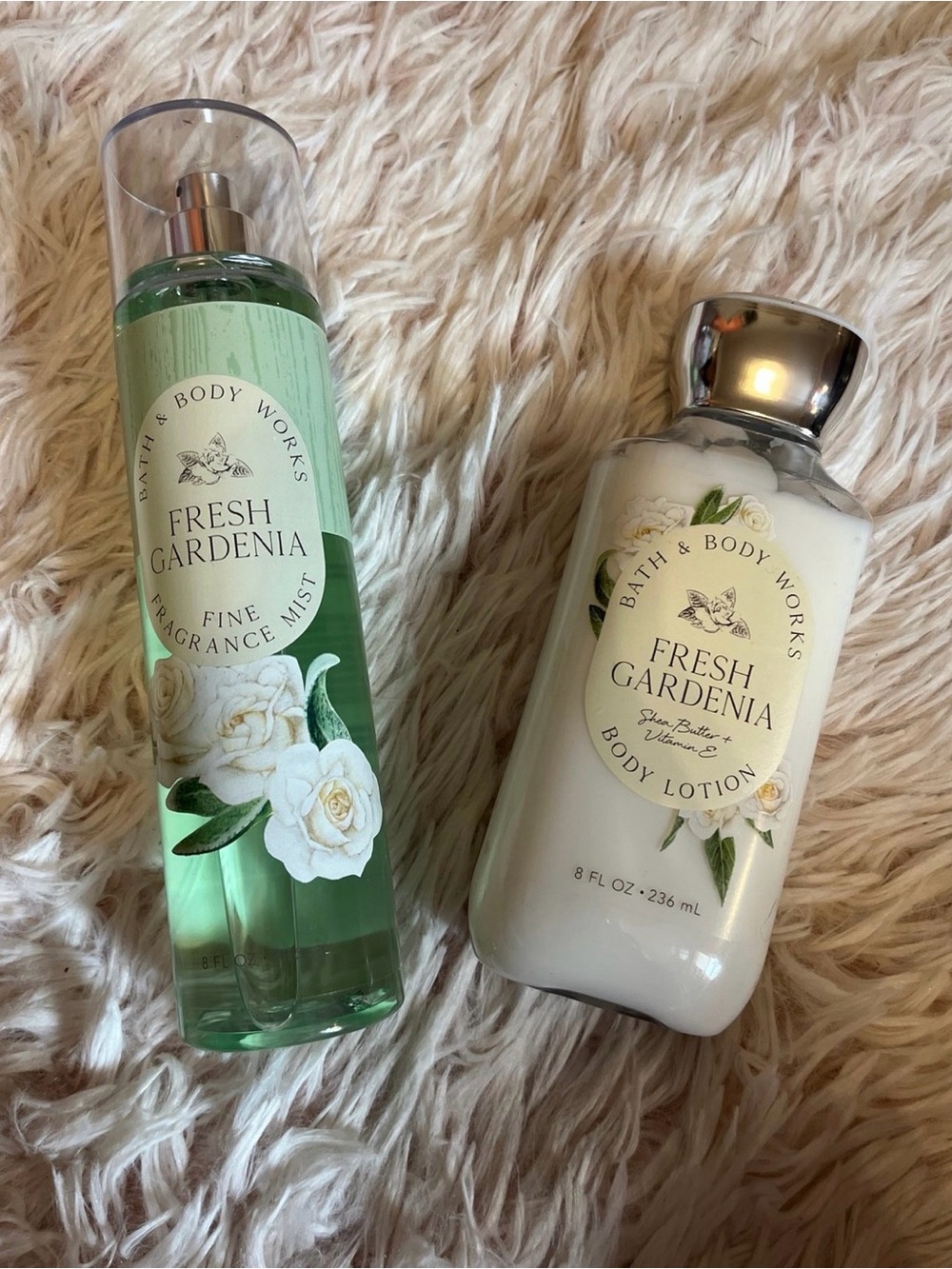 Bath & Body Works Fresh Gardenia Fragrance Mist and Body Lotion